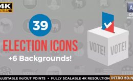 Videohive 39 Flat USA Election Icons