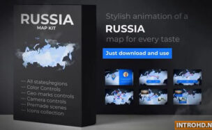 VIDEOHIVE RUSSIA MAP – RUSSIAN FEDERATION MAP KIT