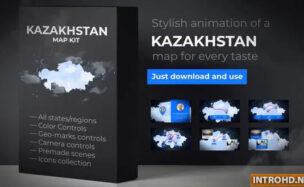 VIDEOHIVE KAZAKHSTAN MAP – REPUBLIC OF KAZAKHSTAN MAP KIT