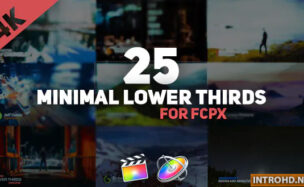 VIDEOHIVE FCPX MINIMAL LOWER THIRDS PACK – FINAL CUT PRO