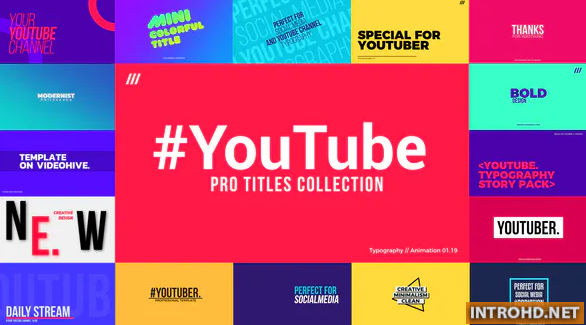 YouTube Titles Collection for Final Cut Pro X 23212381 Videohive