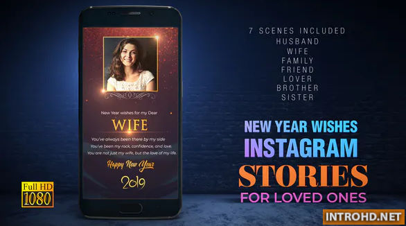 New Year wishes for Loved Ones I Instagram Stories Videohive