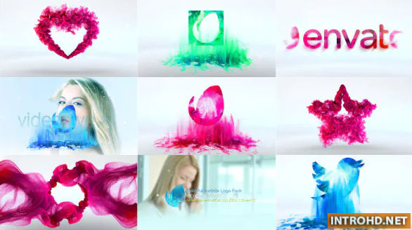 Colorful Particle Logo Pack Videohive