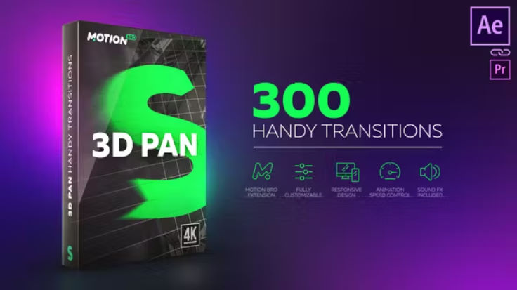 Videohive 3D Transitions