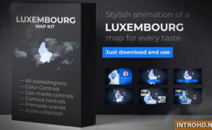 Luxembourg Map – Grand Duchy of Luxembourg Map Kit Videohive