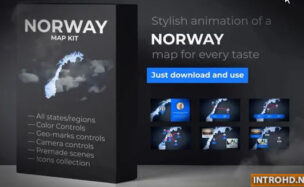 Norway Map – Kingdom of Norway Map Kit Videohive