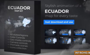 Ecuador Map – Republic of Ecuador Map Kit Videohive