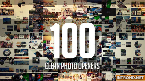 100 Clean Photo Openers – Logo Reveal Pack Videohive