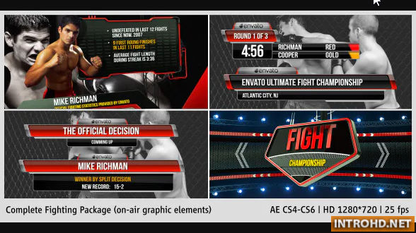 Videohive Fighting Complete On-Air Package