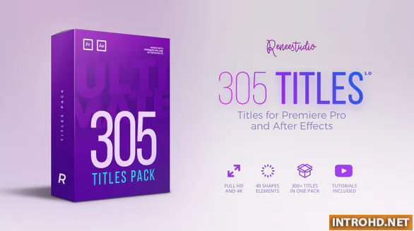 305 Titles Ultimate Pack for Premiere Pro