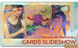 Watercolor Memories Cards Slideshow Videohive