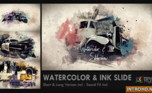 Watercolor & Ink Slideshow Videohive