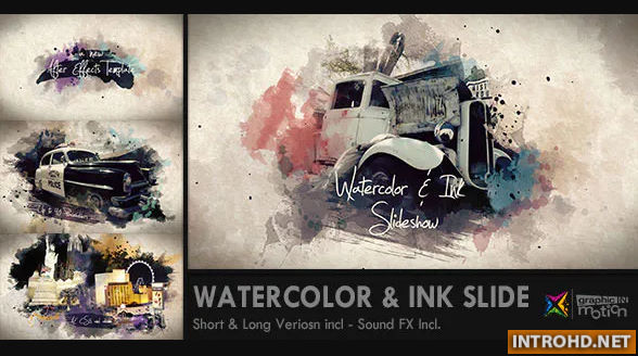 Watercolor & Ink Slideshow Videohive