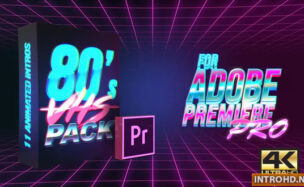 VIDEOHIVE 80’S VHS INTRO PACK | MOGRT FOR PREMIERE PRO