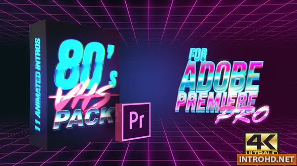 VIDEOHIVE 80’S VHS INTRO PACK | MOGRT FOR PREMIERE PRO