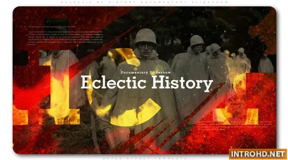 Videohive Eclectic of History Documentary Slideshow