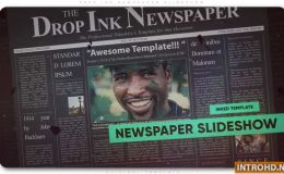 Drop Ink Newspaper Slideshow Videohive