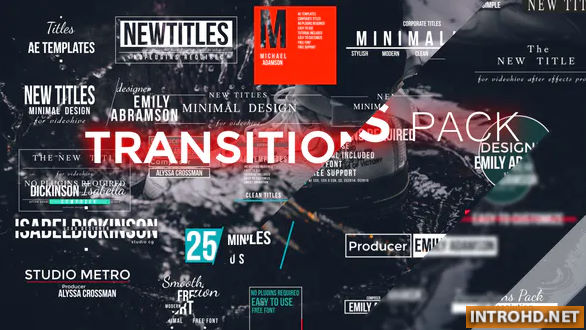 VIDEOHIVE TRANSITIONS PACK 22140213