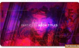 Neon Particles Titles Slideshow Videohive