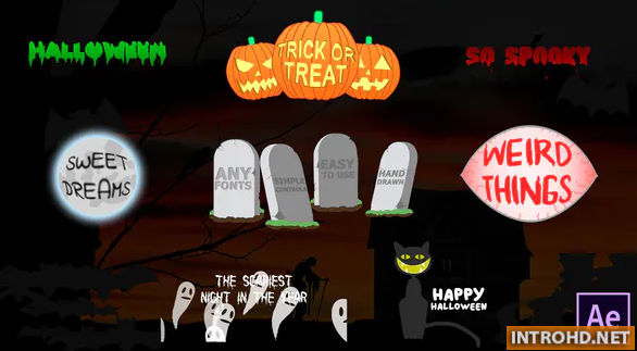 VIDEOHIVE HALLOWEEN TITLES | AFTER EFFECTS