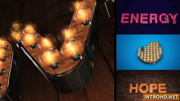 Videohive Light It Up – Light Bulb Text or Logo Reveal