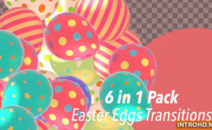 Colorful Easter Eggs Transitions
