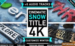Videohive Winter Snow Logo Title v2