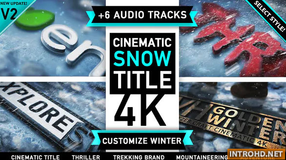 Videohive Winter Snow Logo Title v2