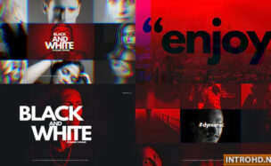 Black And White Dynamic Opener Videohive