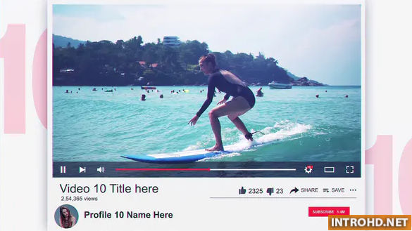 VIDEOHIVE TOP 10 YOUTUBE VIDEOS