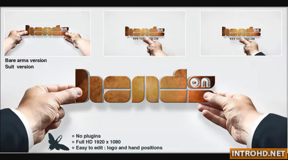 VIDEOHIVE HANDS ON LOGO