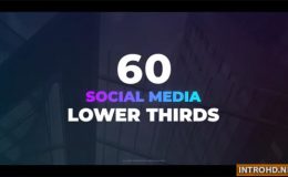 VIDEOHIVE 60 SOCIAL MEDIA LOWER THIRDS