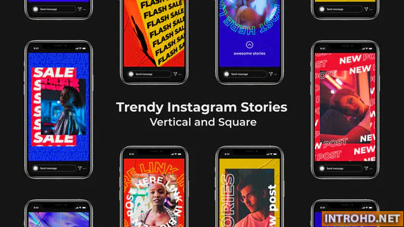 VIDEOHIVE TRENDY INSTAGRAM STORIES | VERTICAL AND SQUARE