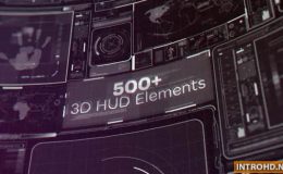 VIDEOHIVE 500+ 3D HUD ELEMENTS