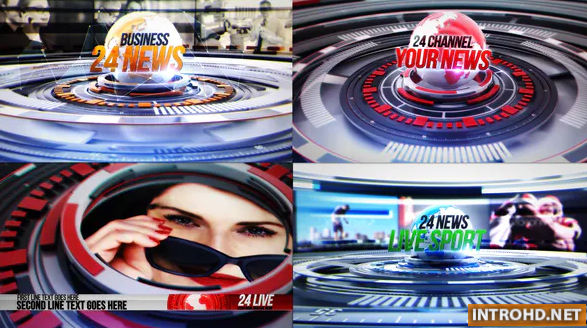 Videohive 24 World News Complete Broadcast Package