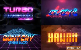Videohive 80S 4 Pack Logo Intro