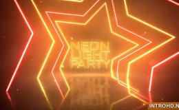 VideoHive Neon Light Party Opener