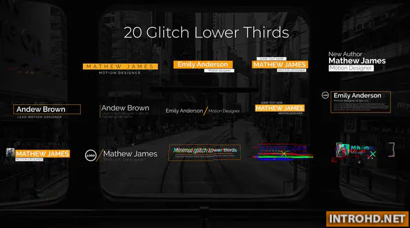 Videohive Glitch Lower Thirds
