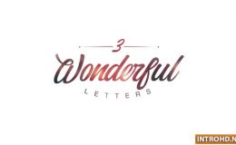 Videohive Wonderful Letters 3