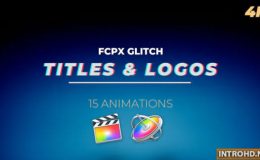 Videohive FCPX Glitch Titles and Logos - Apple Motion Project