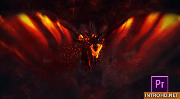 Videohive Fire Dragon Title Premiere Pro