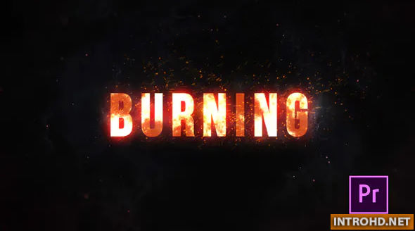 Videohive Burning Fire Title Premiere Pro