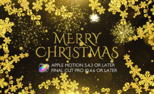 Videohive Golden Christmas Wishes Apple Motion