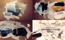 Videohive Historical Paper Titles Opener