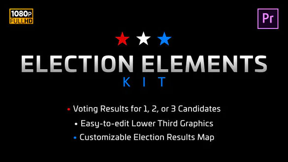 Videohive Election Elements Kit MOGRT for Premiere Pro