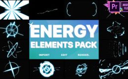 Videohive Cartoon Energy Elements Pack Premiere Pro MOGRT