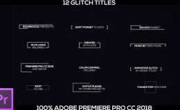 Videohive 12 Glitch Titles Premiere Pro