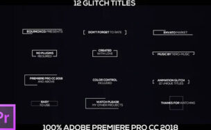 Videohive 12 Glitch Titles Premiere Pro