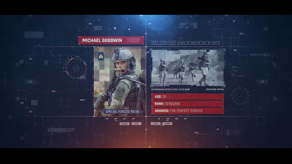Videohive Military Identification 25061334