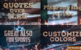 Videohive Quotes Over Flag